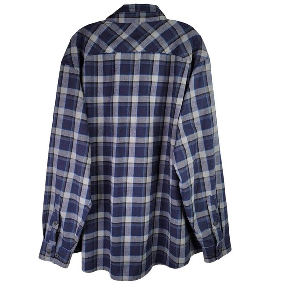 Alaskan Hardgear Duluth Mens 2XL Long Sleeve Blue Flannel Button Up Shirt Wool - Picture 3 of 12